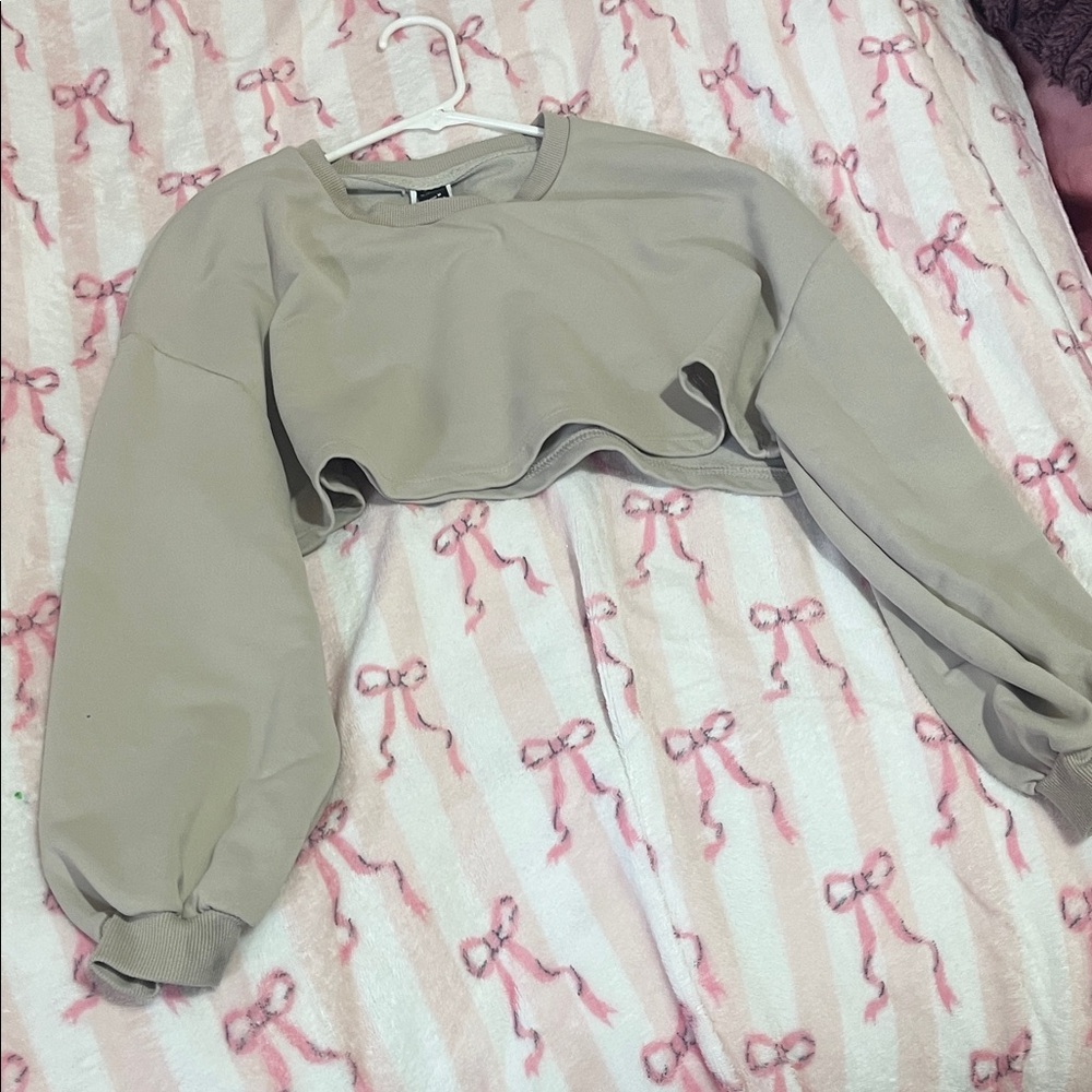 SHEIN Light Beige Knit Top